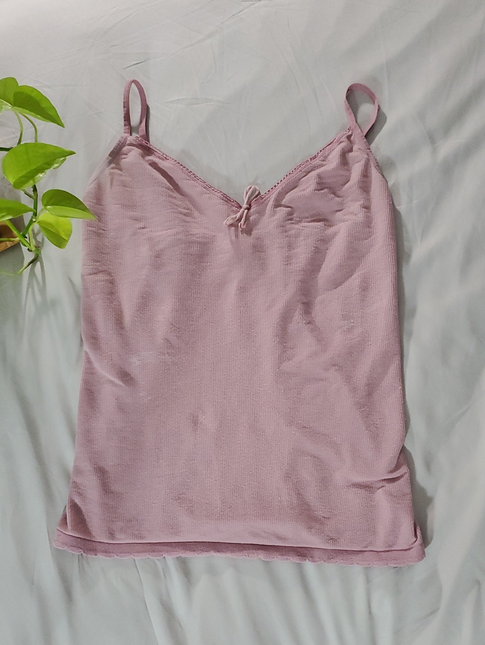 Y2K SMART SET- Light Mauve Cami Sleep Top